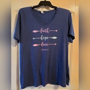 Faith Hope Love Top size 4XL (fits more as a 3XL)